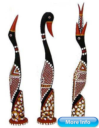image Tiwi Islands bird carvings