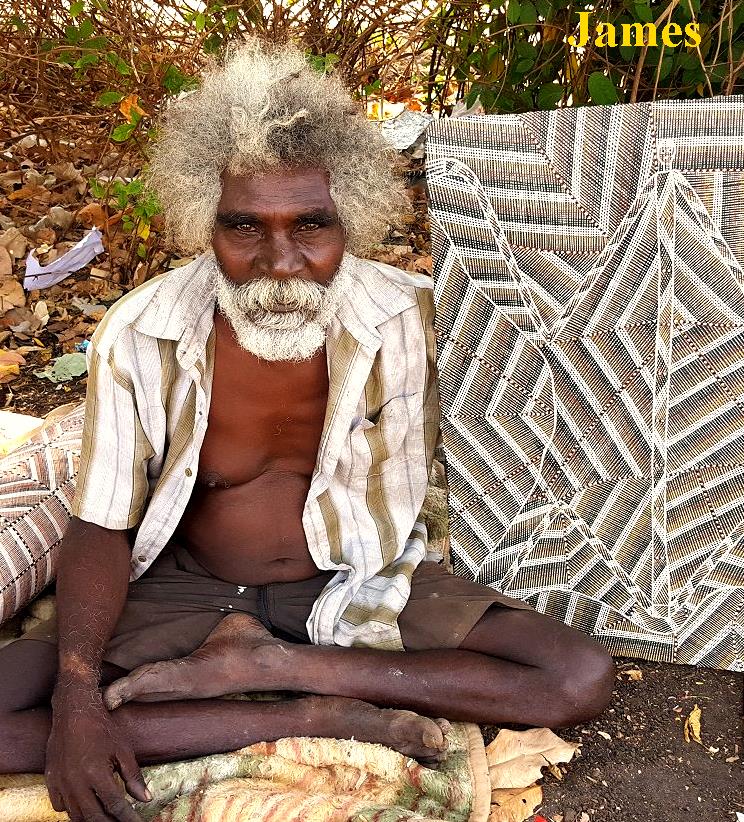 charismatic image of aboriginal artist Ivan Namarrikki 