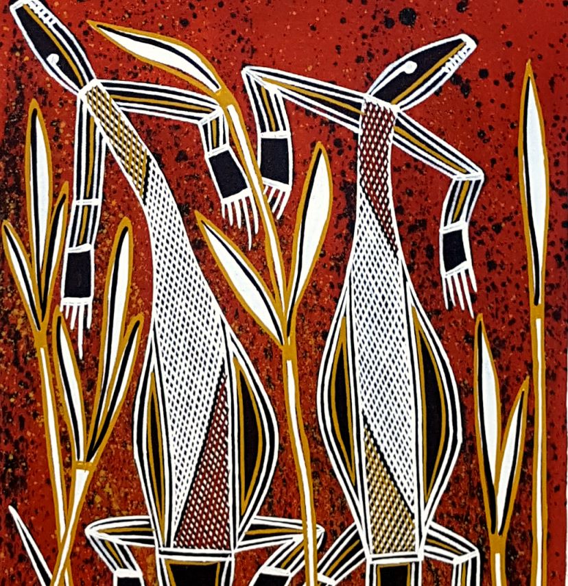 Aboriginal art painting by Lorna Fencer